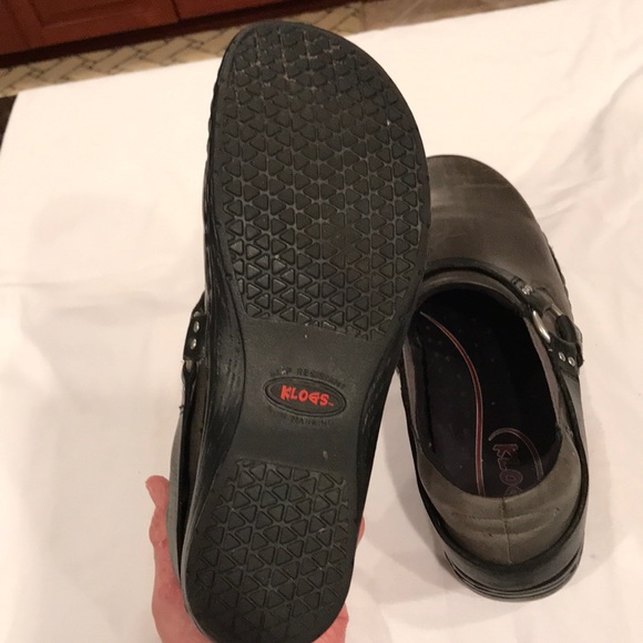 KLOGS mules. Leather upper olive green EUC size 11 - Picture 7 of 7